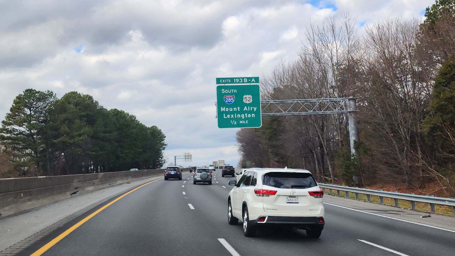 I-40 advances a half mile west from NC 109 and Clemmonsville Rd to I-285