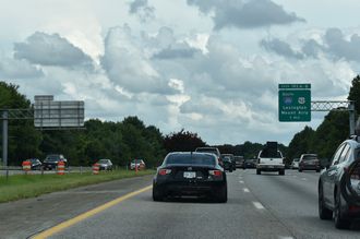 I-40 east one mile from I-285/US 52-NC 8 in Winston-Salem.