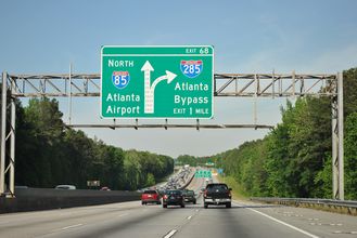 I-85 north at I-285 - Union City, GA