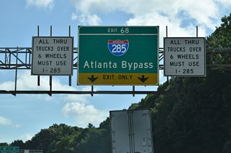 I-85 north at I-285 - Union City, GA