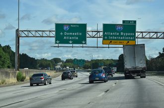 I-85 north at I-285 - Union City, GA