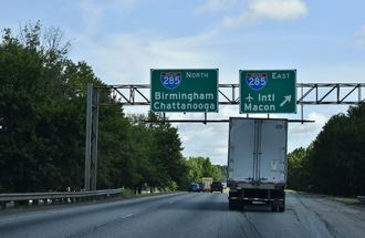 I-85 north at I-285 - Union City, GA