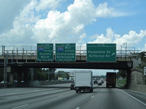 I-85 south at I-285 - Doraville, GA