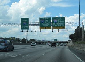 I-85 south at I-285 - Doraville, GA
