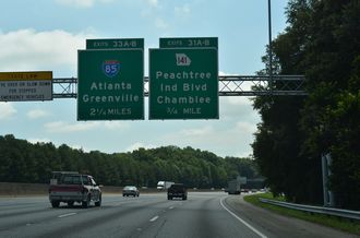 I-285 east at I-85 - Doraville, GA
