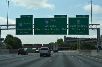 I-285 east at I-85 - Doraville, GA