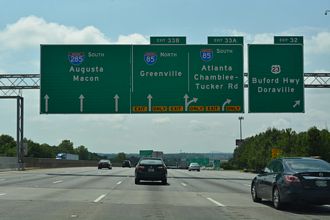 I-285 east at I-85 - Doraville, GA