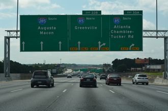 I-285 east at I-85 - Doraville, GA