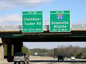 I-285 north at I-85 - Tucker, GA