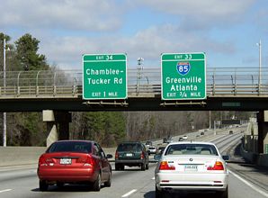 I-285 north at I-85 - Tucker, GA