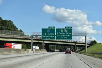 I-285 south at I-85 - College Park, GA