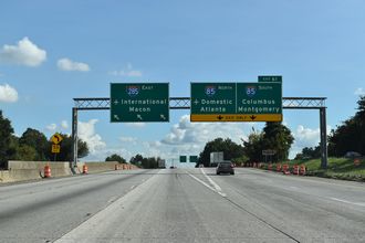 I-285 south at I-85 - College Park, GA