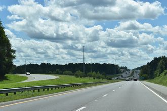 I-285/US 29-52-70 south at I-85 in Lexington, NC.