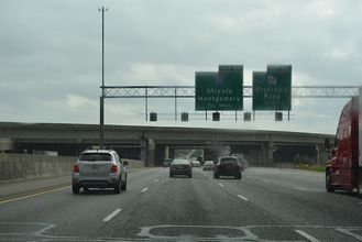 I-285 west at I-85 - College Park, GA