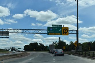 US 52 south at I-40/285 - Winston-Salem, NC