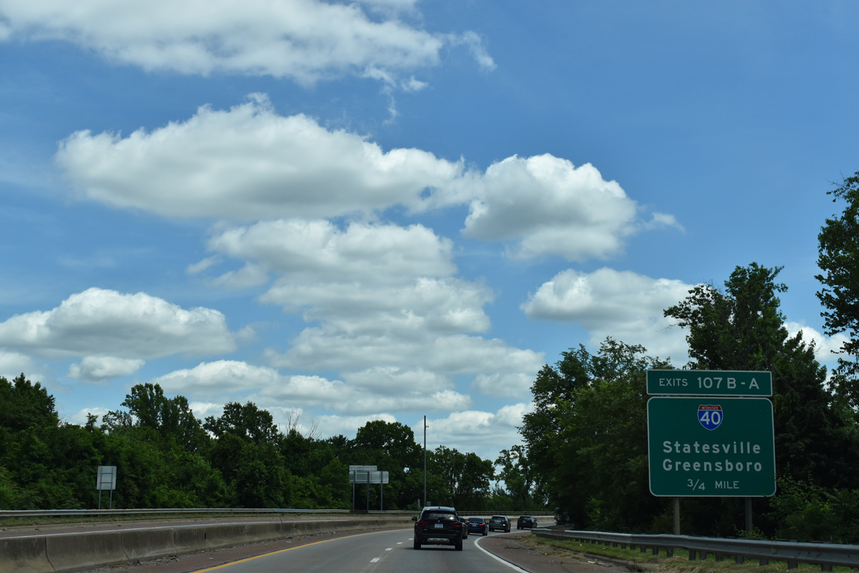 US 52 south at I-40/285 - Winston-Salem, NC