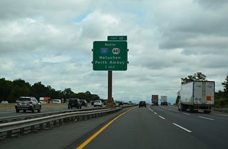 I-95/NJ Tpk north at I-287/Route 440 - Edison Twp
