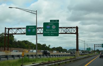 I-95/NJ Tpk north at I-287/Route 440 - Edison Twp
