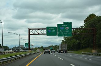 I-95/NJ Tpk north at I-287/Route 440 - Edison Twp