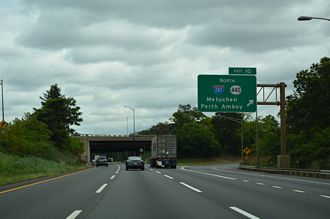 I-95/NJ Tpk north at I-287/Route 440 - Edison Twp