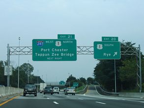 I-95 north at I-287 - Port Chester, NY
