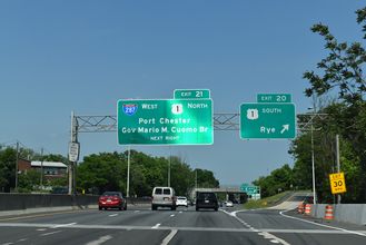 I-95 north at I-287 - Port Chester, NY