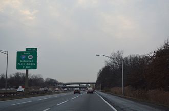 I-95/NJ Tpk south at I-287/Route 440 - Edison Twp