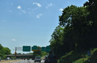 I-287 east at I-95 - Port Chester, NY