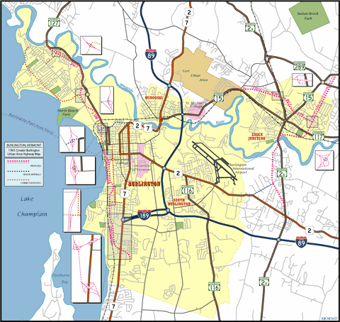 1965 Greater Burlington Urban Area Highway Plan