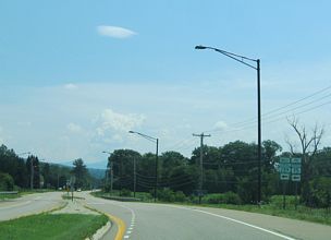 VT 117 south at VT 289 - Essex