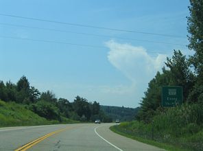 VT 289 east at VT 117 - Essex
