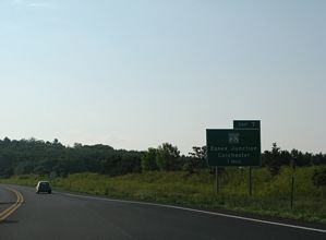 VT 289 west at VT 2A - Essex
