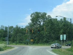 VT 289 west at VT 2A - Essex