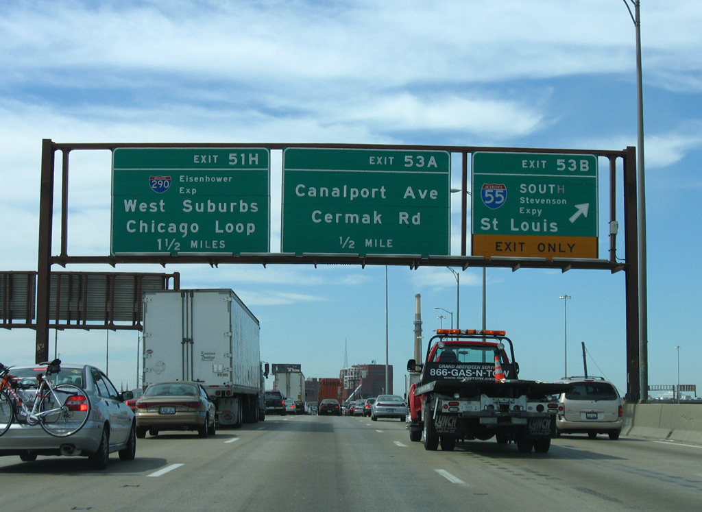 I-90/94 Dan Ryan Expwy west at I-290 - 2005