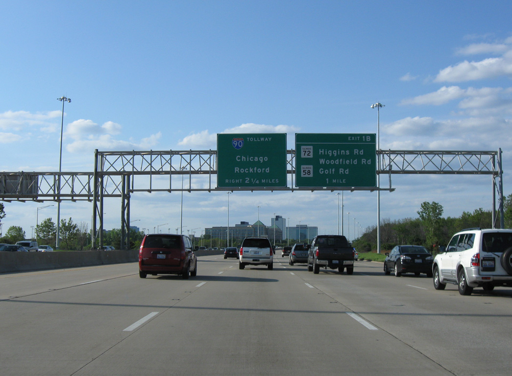 I-290/IL 53 west at I-90 - Schaumburg