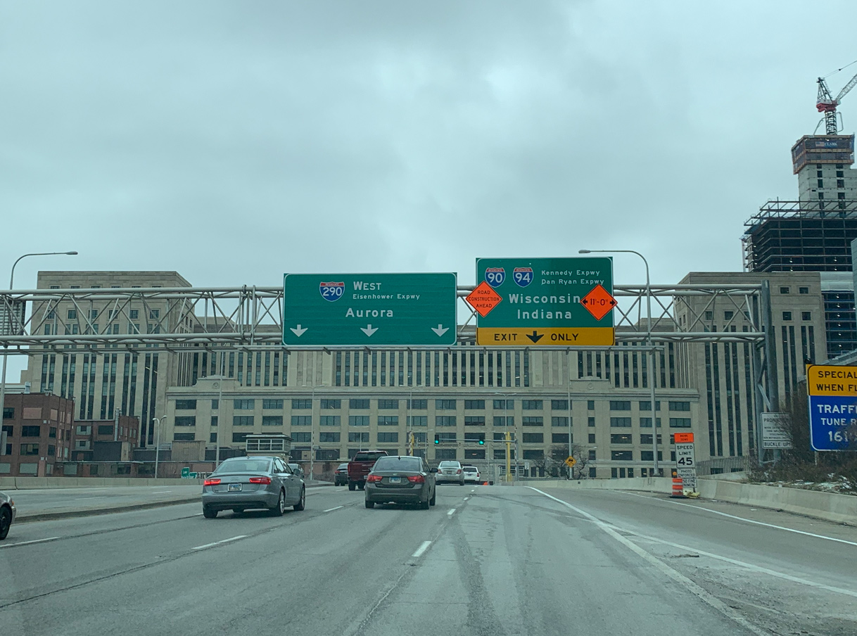 I-290 west at I-90/94 - Chicago, IL
