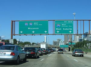 I-90/94 Dan Ryan Expwy west at I-290 - 2005