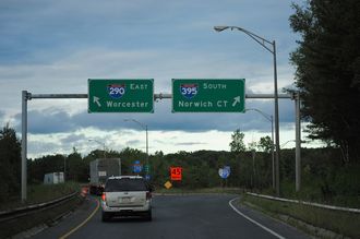 I-90/Mass Pike at I-295/390 - Auburn, MA