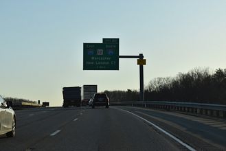 I-90/Mass Pike east at I-290/395 - Auburn, MA