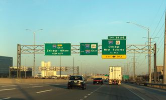 I-90 east at I-290/IL 53 - Schaumburg