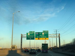 I-90 east at I-290/IL 53 - Schaumburg