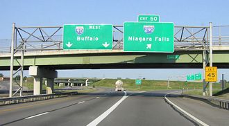 I-90/New York Thruway west at I-290 - 2007