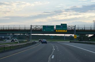 I-90/New York Thruway west at I-290 - Amherst, NY