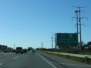 I-90 west at I-290/IL 53 - Rolling Meadows