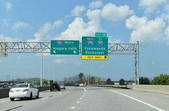 I-190 North at Interstate 290 in Tonawanda, New York