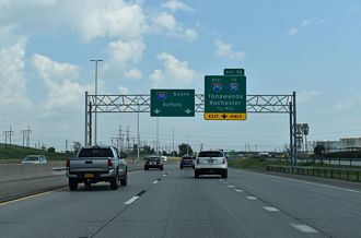 I-190 south at I-290 - Tonawanda, NY