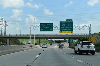 I-190 south at I-290 - Tonawanda, NY