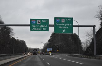 I-395 north a half mile from Route 12 to I-90 (Mass Pike).