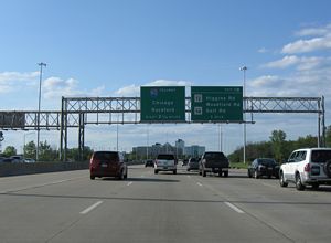 I-290/IL 53 west at I-90 - Schaumburg