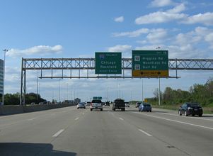 I-290/IL 53 west at I-90 - Schaumburg